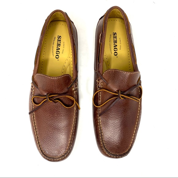 Sebago Men's Denton Driving Loafers Cognac - Picture 4 of 9
